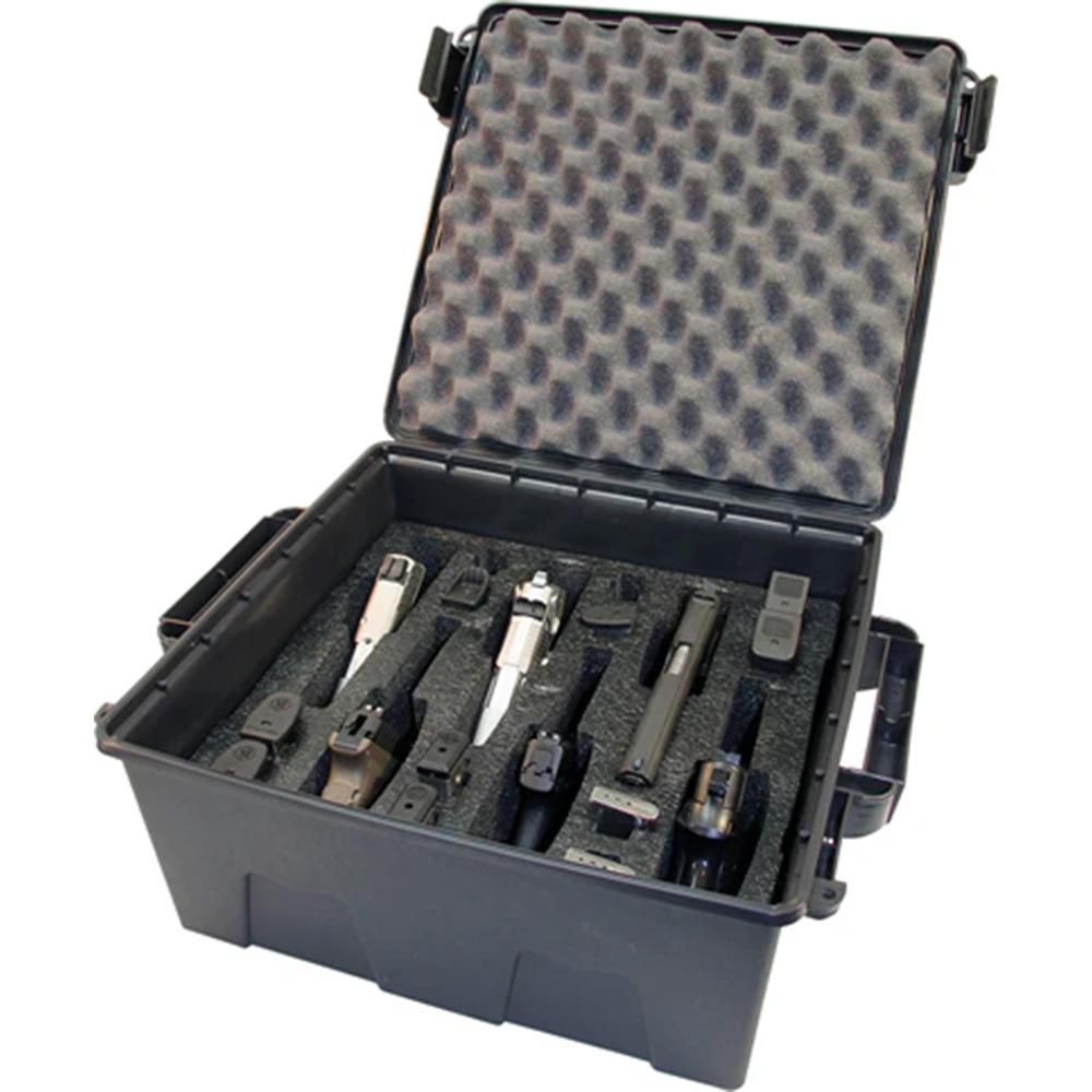 MTM TACTICAL PISTOL HANDGUN - CASE 6 GUN DARK GREY