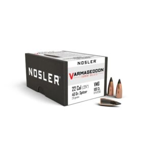 NOSLER BULLETS 22 CAL .224 - 40GR VARMAGEDDON TIPPED 100CT