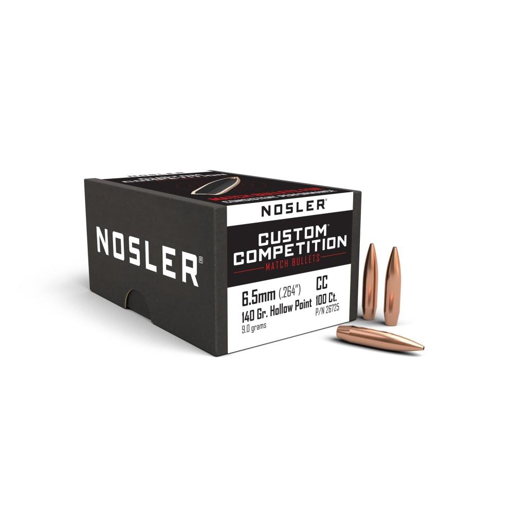 Nosler Custom Competition Rifle Bullets 6.5mm .264" 140 gr HPBT 100/ct