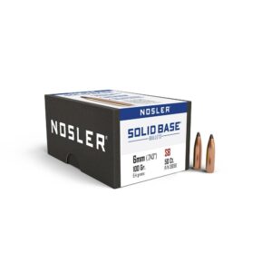 NOSLER BULLETS 6MM .243 - 100GR SOLID BASE SP 50CT