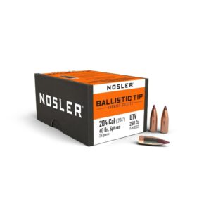 Nosler Ballistic Tip Varmint Bullets .204 cal .204" 40 gr SBT-SB 250/ct