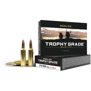 Nosler Accubond Trophy Grade Rifle Ammunition .270 WSM 140 gr PT 3100 fps 20/ct
