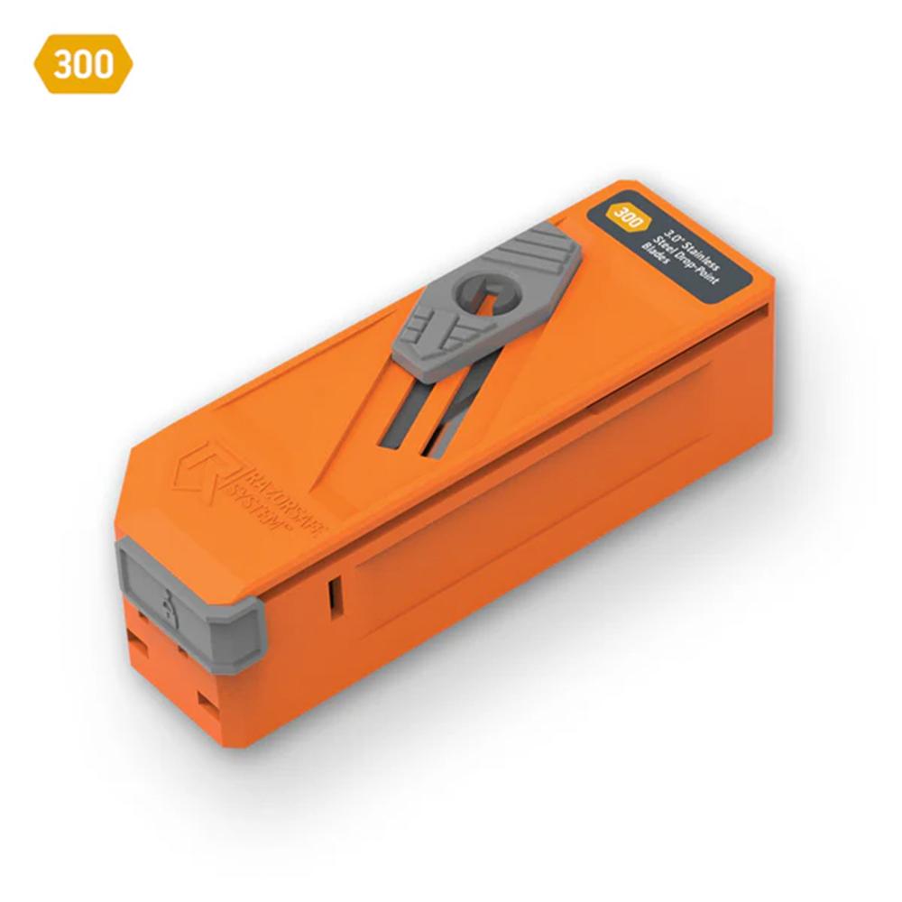 OUTDOOR EDGE 3" DROP POINT - BLADE DISPENSER 12 BLADES