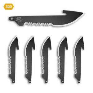 OUTDOOR EDGE 3" DROP POINT W/ - SERRATIONS REP BLADES 6-BLADES