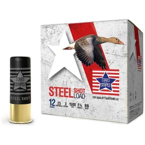 PPU Stars & Stripes Steel Shotshell 12ga 3''  1-1/8 oz 1500 fps #BB 25/ct