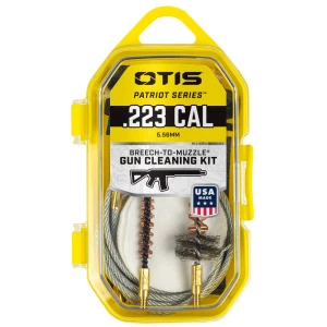 Otis .223 Cal gun cleaning kit in yellow case.