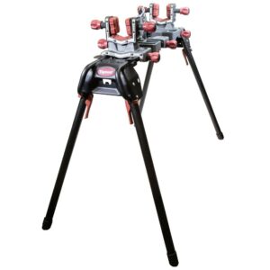 Tipton gun vise on tripod stand