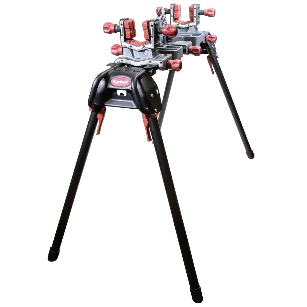 Tipton gun vise on tripod stand