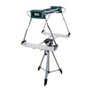 Portable miter saw stand with foldable legs