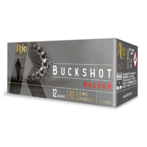 Rio Royal Buck 15P 3'' Magnum Buck Shotshells 12ga 3" 15plts 1200 fps #00 10/ct