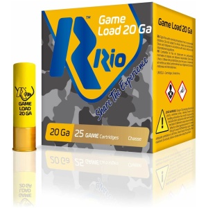 Rio Field Shotshells 20 ga 2 3/4" 2 3/4 dr 1 oz #7.5 1250 fps 25/ct