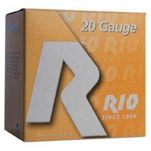 Rio Field Shotshells 20 ga 2 3/4" 2 3/4 dr 1 oz #8 1250 fps 25/ct