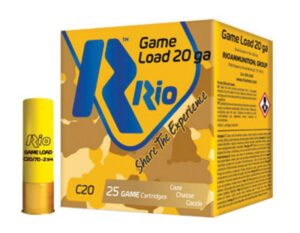 Rio Field Low Recoil Shotshells 20 ga 2-3/4" 1oz  #7.5 1180 fps 25/ct