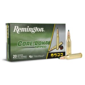 Remington Core-Lokt Tipped rifle cartridges box.