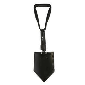 SOG XL ENTRENCHING TOOL BLK W/SHEATH