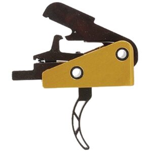 Rifle trigger assembly with gold housing