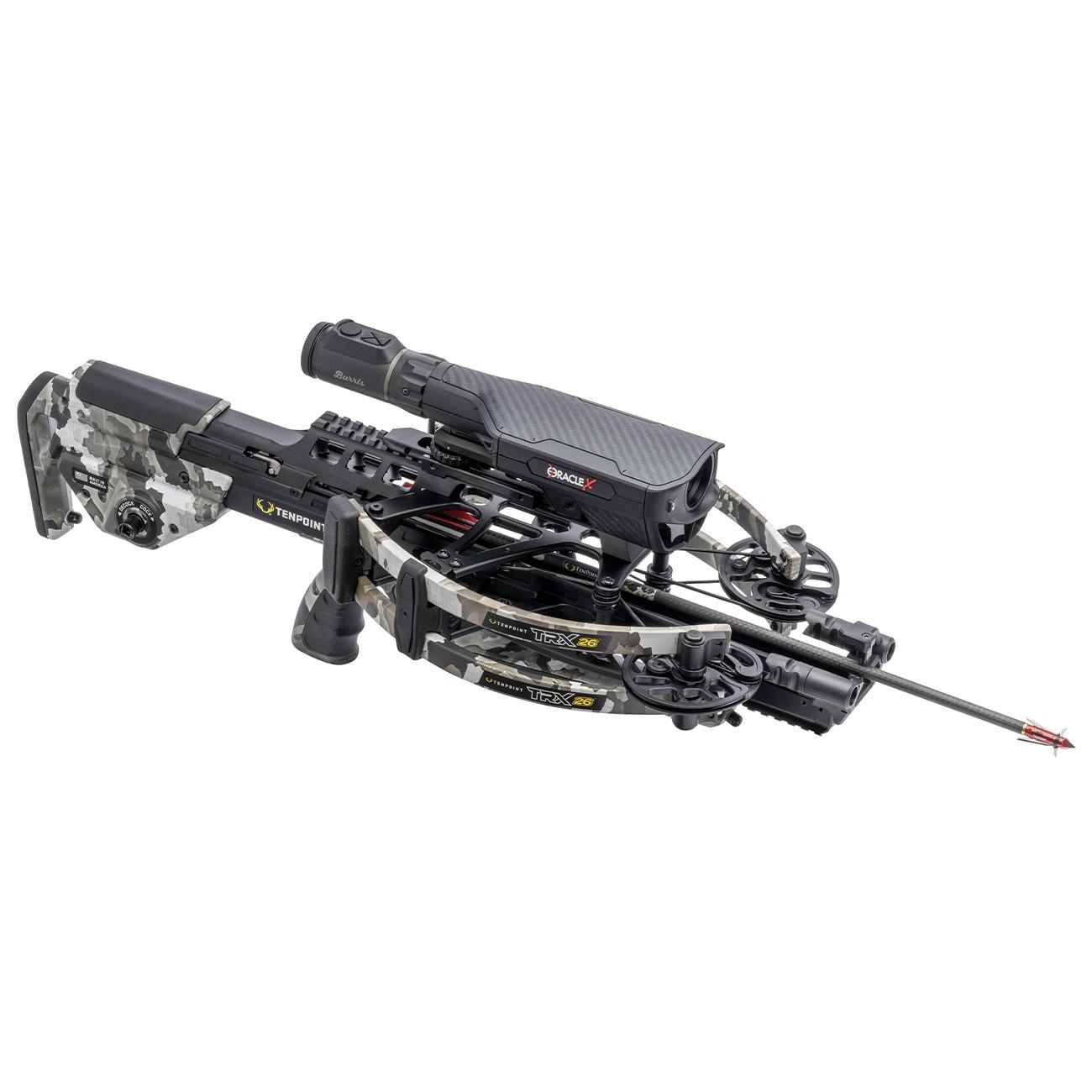 Tenpoint TRX 26 Reverse Draw Crossbow Oracle ACUslide MAXX Burris Oracle Scope