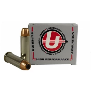 Underwood Ammo high performance ammunition and box.