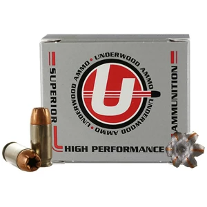Underwood Ammo Handgun Ammunition 45 Auto (+P) 230gr JHP 1000 fps 20/ct