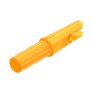 Orange plastic cap for safety needles