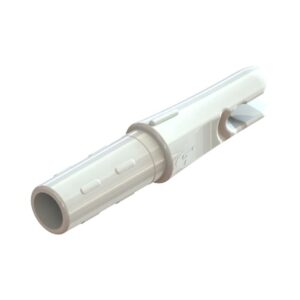 White plastic pool vacuum hose adapter