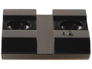 Black metal dual screw clamp block