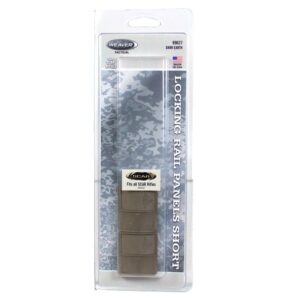 Weaver S.C.A.R. Locking Rail Panels - 1.6 " Short Dark Earth 2/ct