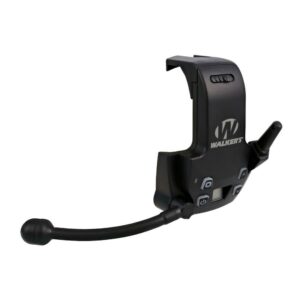 Walker's headset communication module with microphone boom