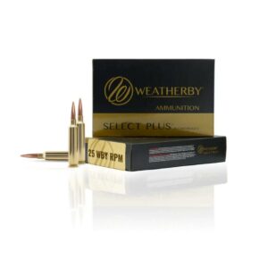 Weatherby Select Plus Barnes LRX Rifle Ammunition 25 Wby RPM 117gr PT 3150 fps 20/ct