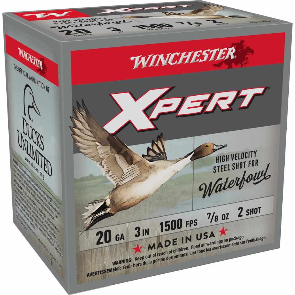 Winchester Xpert 20-gauge waterfowl ammunition box