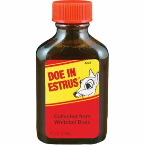 Bottle of Doe in Estrus deer scent lure
