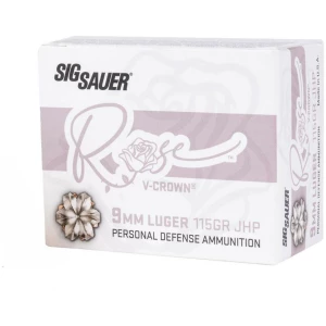 Sig Sauer ROSE Handgun Ammunition 9mm Luger 115gr JHP 1050 fps 20/ct
