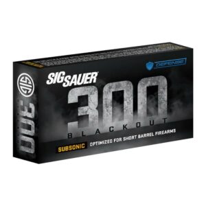 Sig Sauer Tac-TX Rifle Ammunition 300 AAC Blackout 110gr JSP 1000 fps 20/ct