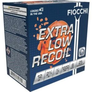 FIOCCHI 12GA 2 3/4" 7/8oz #8 LOW RECOIL TRAINER 25RD