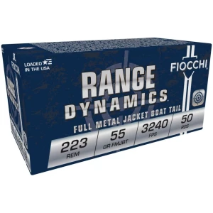 Fiocchi Rifle Shooting Dynamics Rifle Ammunition .223 Rem 55 gr FMJBT 50/ct