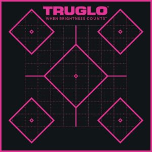TRUGLO TRU-SEE Self Adhesive Targets - Handgun 12x18 Pink 6 Pack