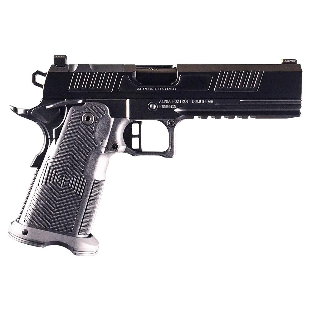 Alpha Foxtrot AF1911 Romulus Handgun 9mm Luger 20rd Magazine 5" Barrel Black RMS-c Cut