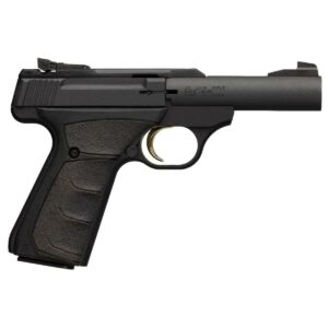 Black .22 caliber semi-automatic pistol side view