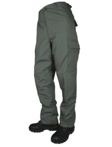 Tru-Spec BDU Basic Pants - 6.5oz. 65/35 Polyester Cotton Rip-Stop Zip Fly Closure Olive Drab Medium