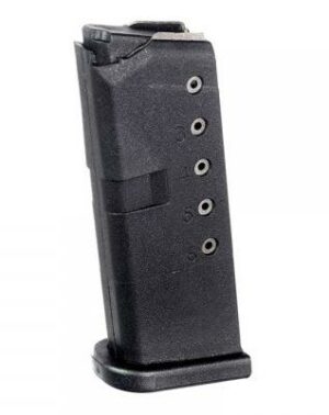 PRO MAG MAGAZINE FOR GLOCK 42 - 380ACP 6RD BLACK POLYMER