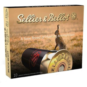 Sellier & Bellot Shotshells 12 ga 2-3/4" 12 plts 1181 fps #00 10/ct