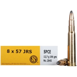 Sellier & Bellot Rifle Ammunition 8x57 JRS 196 gr SPCE 2380 fps - 20/box