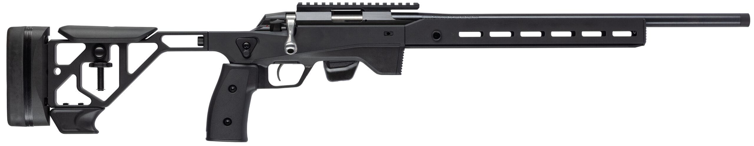 Modern bolt-action rifle with adjustable stock