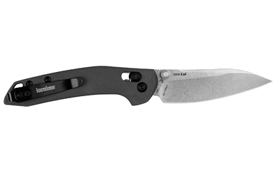 Kershaw Duster Folding Knife 2-9/10" Modified Sheepsfoot Blade Grey - Image 2