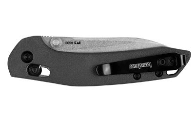Kershaw Duster Folding Knife 2-9/10" Modified Sheepsfoot Blade Grey - Image 3