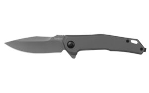 Kershaw Helitack Folding Knife 3-1/4" Drop Point Blade Grey