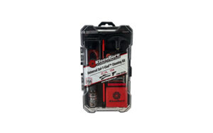 KleenBore universal firearm cleaning kit in case