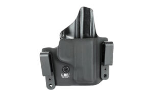 Gray Kydex concealed carry holster with belt clips