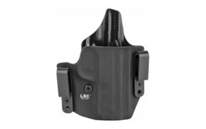 Black inside-the-waistband handgun holster