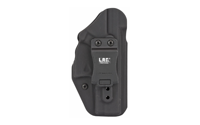 Black polymer concealed carry pistol holster with clip